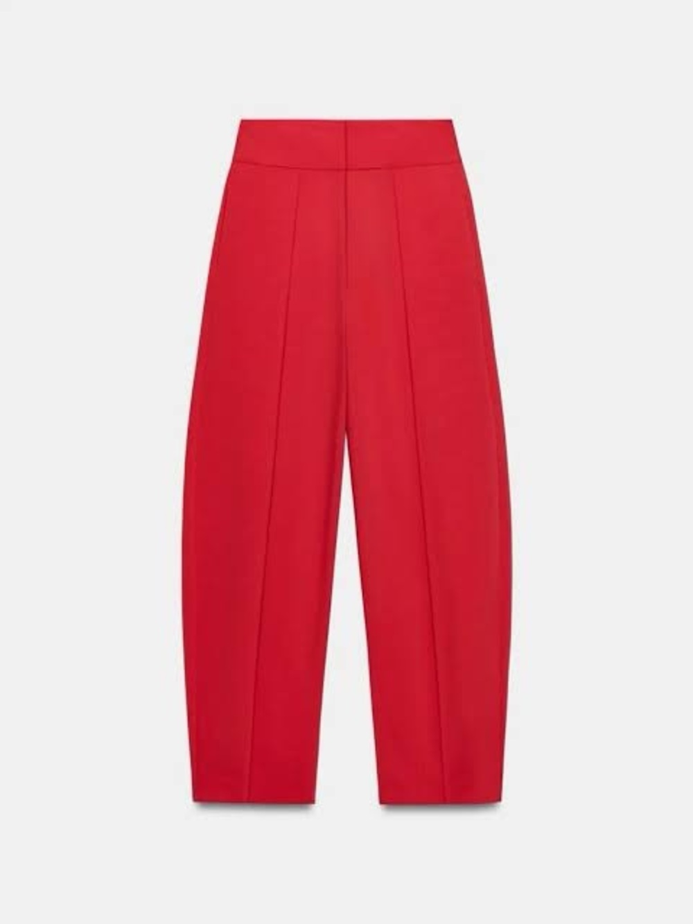 Zara Red High-Waist Wide Leg Pants. POP - Picture 13 of 15